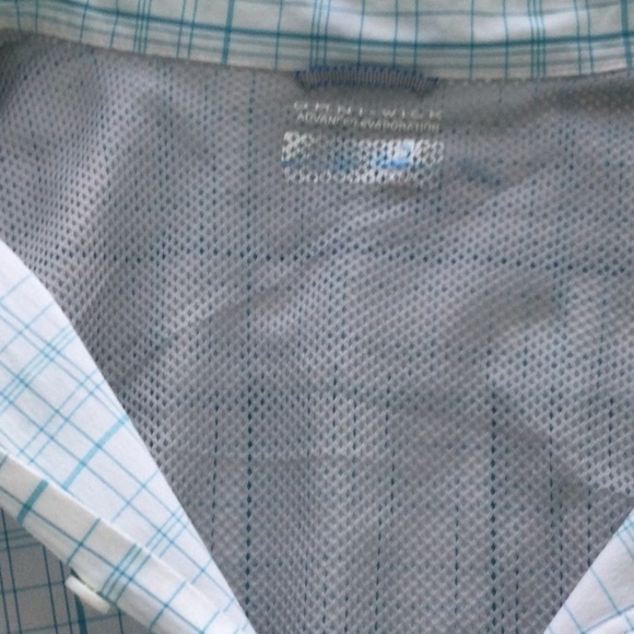 Columbia Omni-Wick Mens Shirt 19” Neck Short Sleeves Advanced Evaporation - Picture 10 of 11